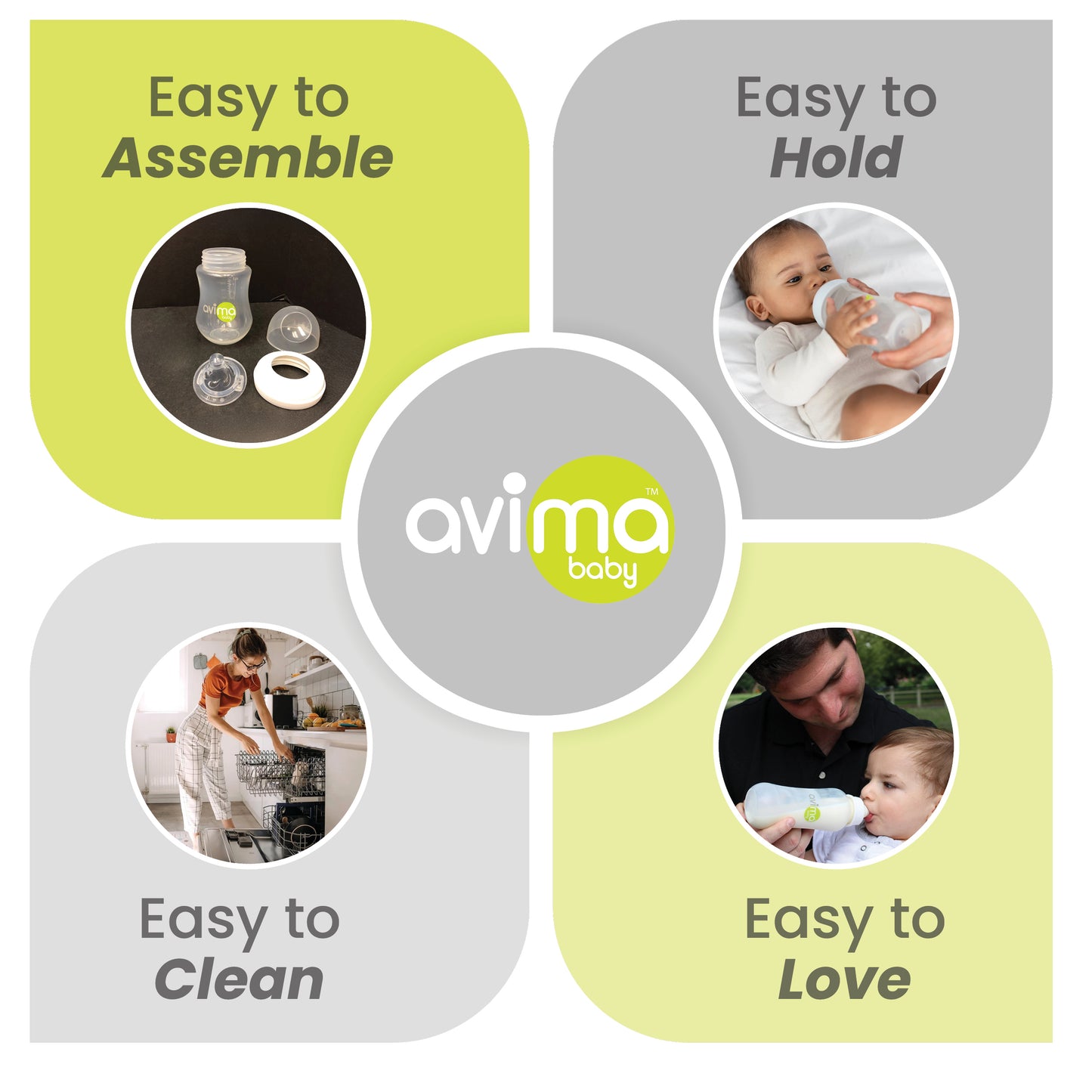 Avima Preemie Bottle Nipples 6-Pack – Extra Slow Flow Size 0, Anti-Colic, BPA-Free Silicone