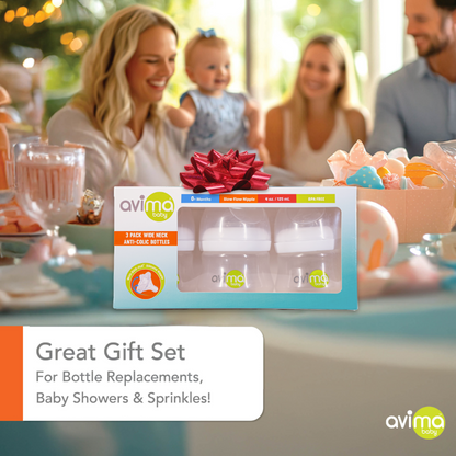 Avima Baby Bottles — Wide Neck, 4 oz., Slow Flow