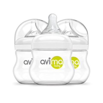 Avima Baby Bottles — Wide Neck, 4 oz., Slow Flow