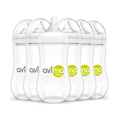 Avima Baby Bottles — Wide Neck, 12 oz., Fast Flow