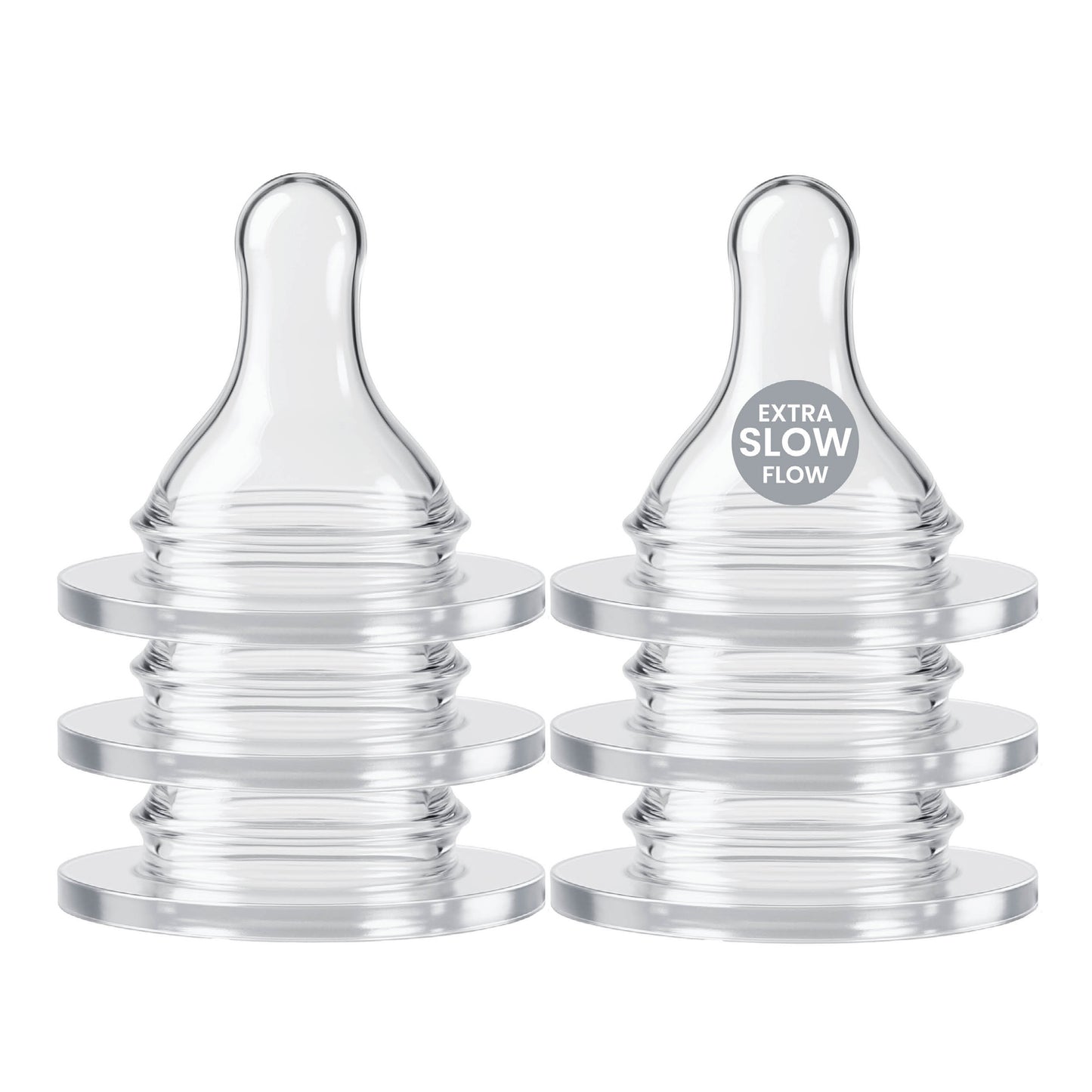 Avima Preemie Bottle Nipples 6-Pack – Extra Slow Flow Size 0, Anti-Colic, BPA-Free Silicone