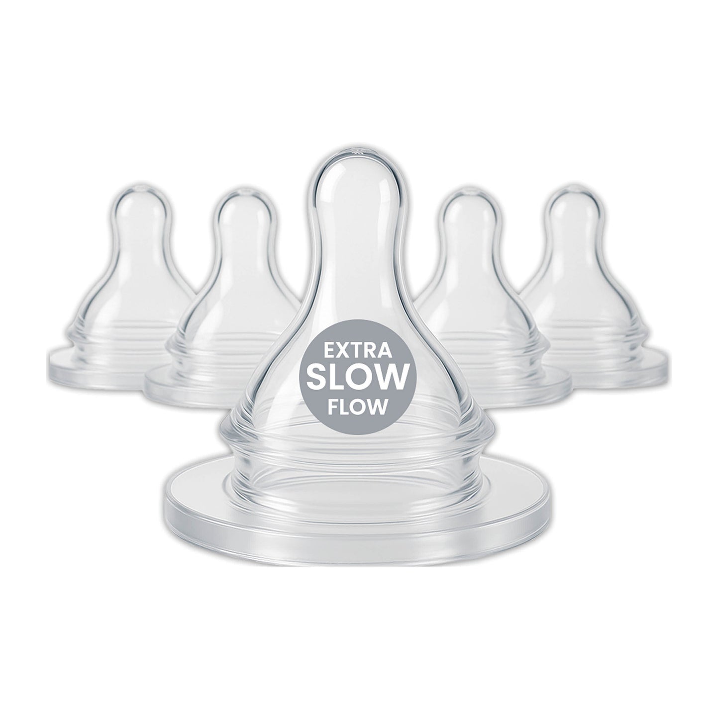 Avima Preemie Bottle Nipples 6-Pack – Extra Slow Flow Size 0, Anti-Colic, BPA-Free Silicone