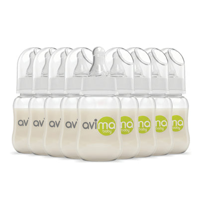 Avima Baby Bottles — 4 oz. Regular Neck, Slow Flow, Anti Colic