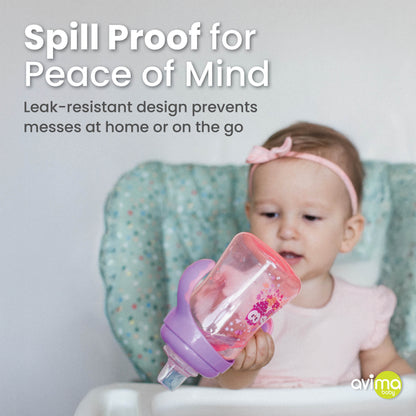 Avima Baby Sippy Cups with Silicone Spout (Set of 2)