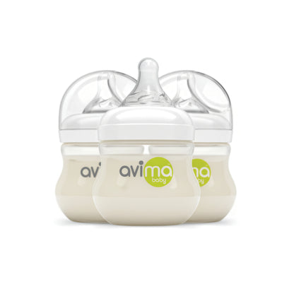 Avima Baby Bottles — Wide Neck, 4 oz., Slow Flow