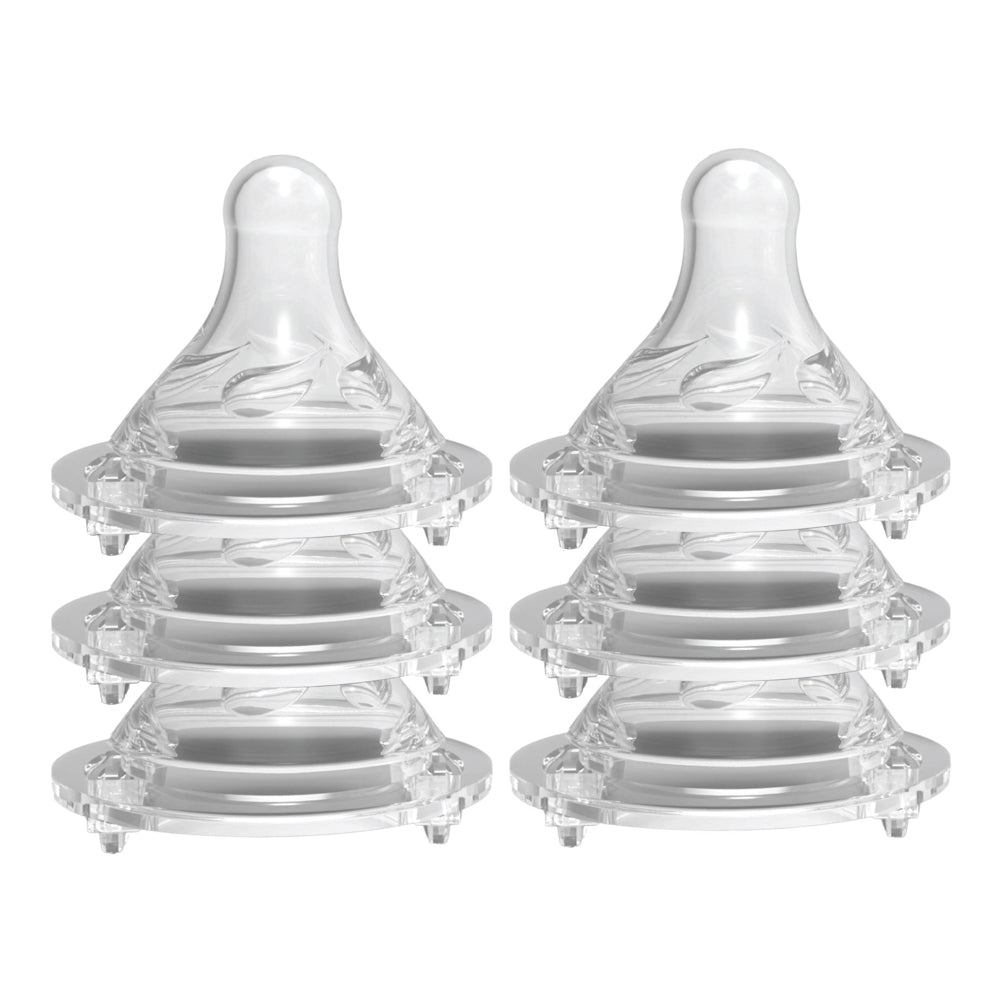 Avima Baby Nipples — Wide Neck, All Flows, Set of 6